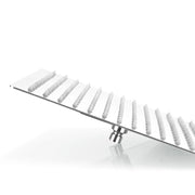 Soffione Doccia Quadro Quadrato Colore Acciaio Cromato Effetto Pioggia Sottile 20cmX20cm