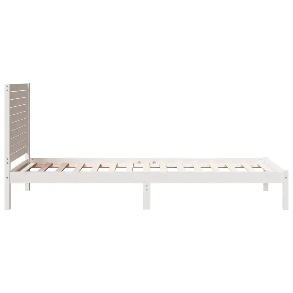 Giroletto Extra Lungo senza Materasso Bianco 90x210 cm Massello 3309296