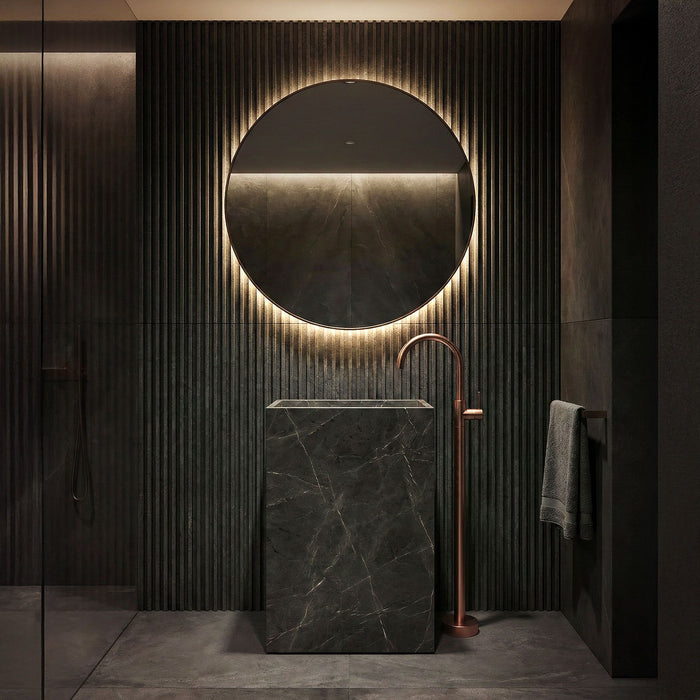 Rubinetto Da Lavabo Rea Lungo Brush Copper