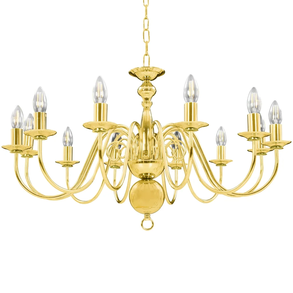 Lampada a sospensione classica 80 x 45 cm design elegante atmosfera accogliente in metallo color oro 02_0046429