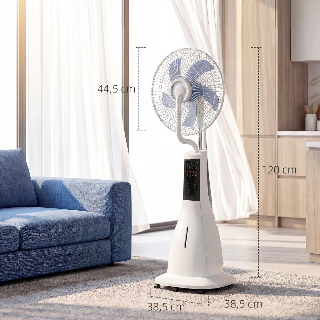 Ventilatore Nebulizzatore con Controllo Remoto ¨C zephmum ¨C 90W 3L Grigio