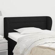 Testiera ad Orecchio-Testata con Orecchie Nera 103x23x78/88 cm in Tessuto 330030