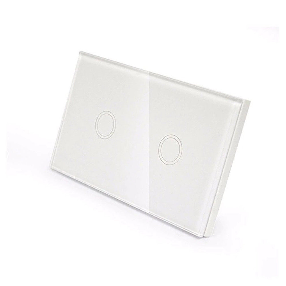 Trade Shop - Interruttore Touch Pulsanti In Vetro Temperato Ad Incasso Placchetta 503 1 A 4 -  -2 Fori     -