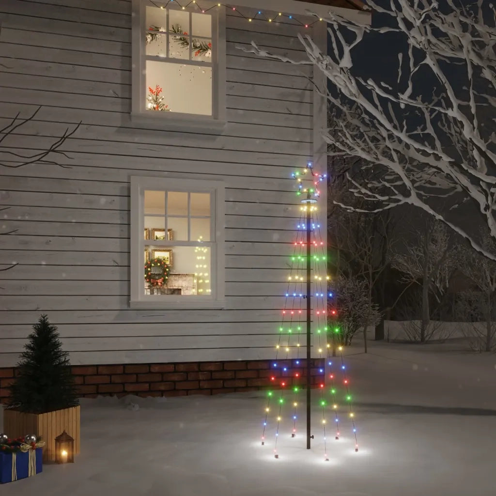 Albero di Natale con Puntale Colorato 108 LED 180 cm cod mxl 19305