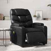 Poltrona Massaggiante Reclinabile Elettrica Nera in Similpellecod mxl 133055