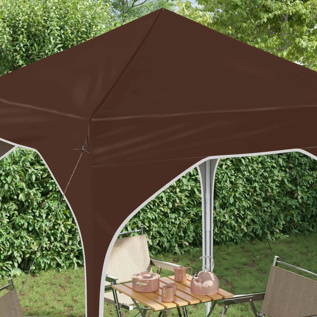 Tenda per feste a pop-up-Gazebo 194 x 194 x 245 cm Marrone