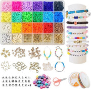 Set di Perline per Creare Gioielli - 5000 Pezzi DIY Perline Heishi per Bracciali e Collane