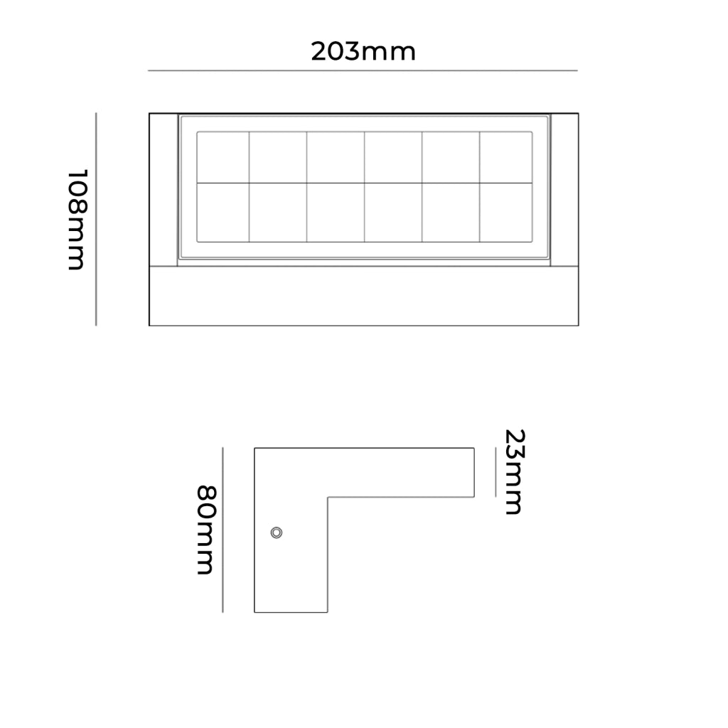 APPLIQUE LED BIANCO 21W DA ESTERNO IP65 - ILLUMINAZIONE REGOLABILE CON CCT SWITCH 3000K - 4000K - 6500K