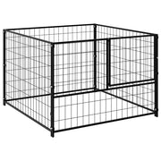 Gabbia per Cani Nera 100x100x70 cm in Acciaio cod mxl 49328