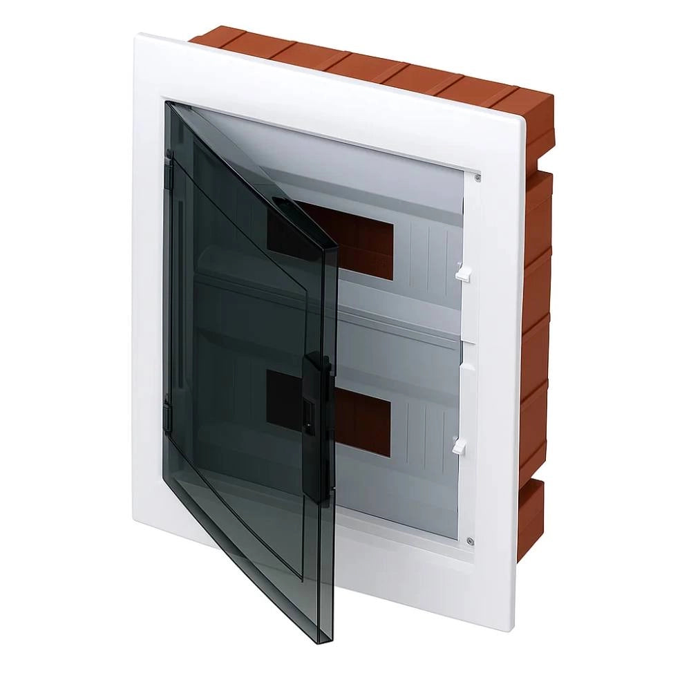 Gewiss centralini da incasso serie 40 cdi con porta fumé trasparente ip40 *** numero posti 36 moduli, confezione 1