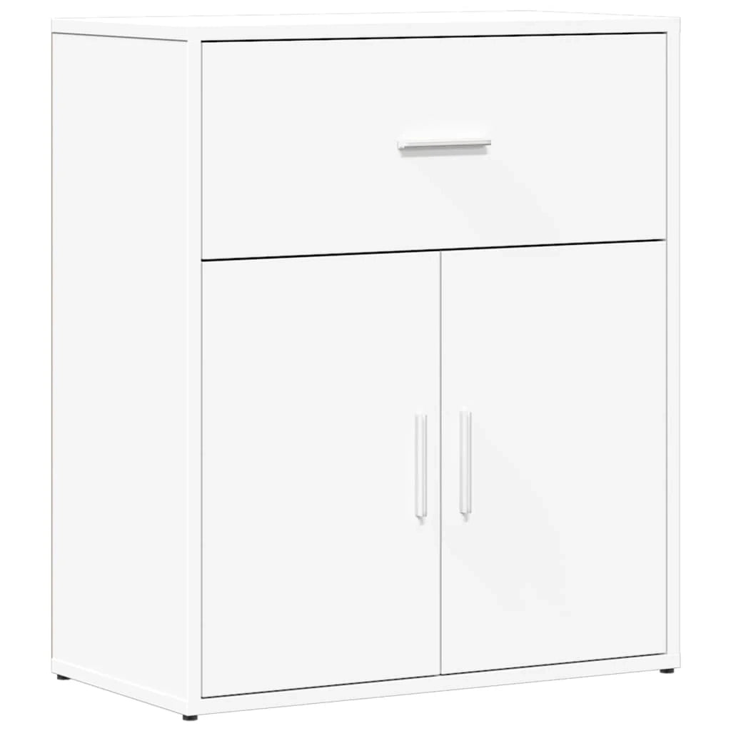Buffet credenza cassettiera armadio mobile contenitore organizer per cucina soggiorno salotti set da 2 60 x 31 x 70 cm legno ingegnerizzato bianco 02_0036673