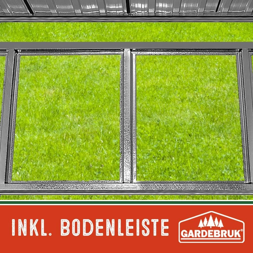 Capanno da Giardino XL 2m² Fondamenta 200x135x190cm Porta Scorrevole Rimessa per Attrezzi da Esterno 4m³