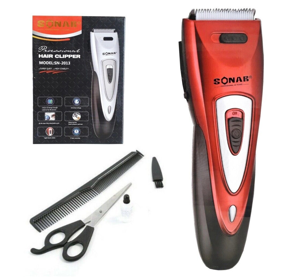 RASOIO ELETTRICO REGOLA BARBA TAGLIA CAPELLI BATTERIA RICARICABILE SN-2013
