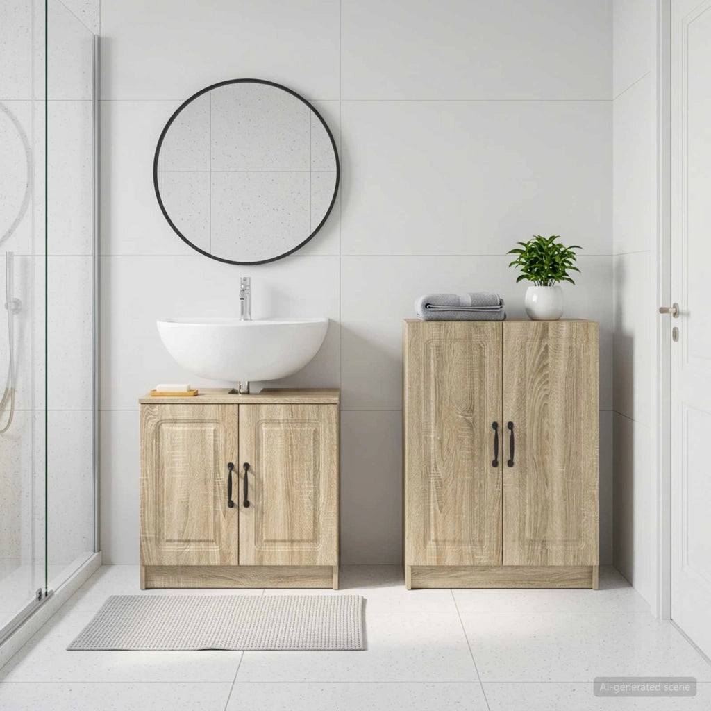Set di Armadi da Bagno da 2 Pezzi UTRECHT Rovere Sonoma 3417650