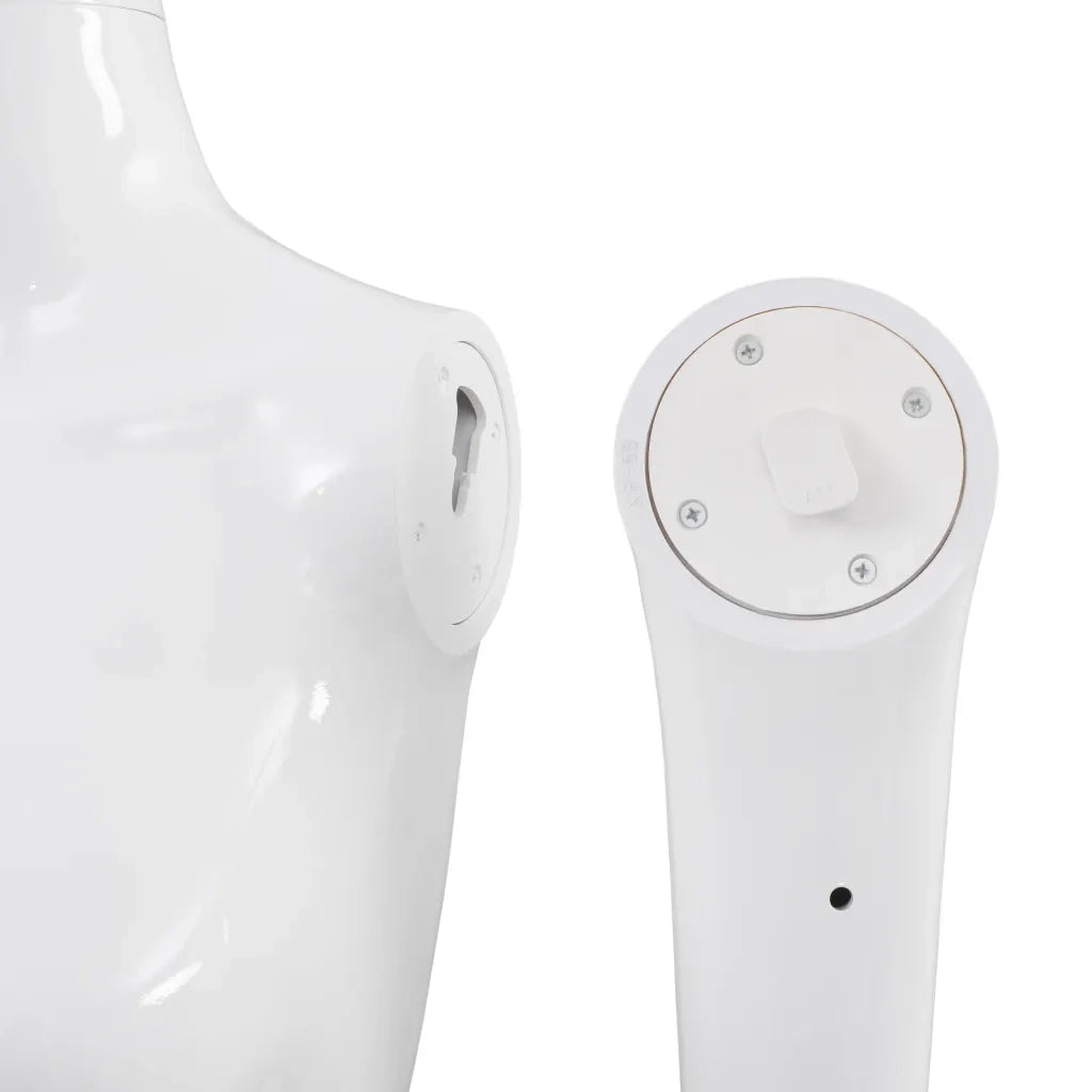 Manichino Donna Figura Intera Base in Vetro 175cm Bianco Lucido CFW7792411