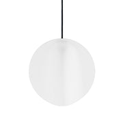 Sirio Lampada a sospensione a LED di design in ceramica bianca con diffusore in policarbonato opale, luce calda 2700K, 8W, diametro 24 cm, IP40