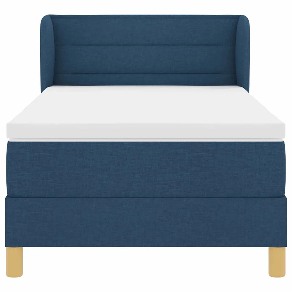 Letto a molle con materasso Blu 90 x 200 cm Tessuto 3340135