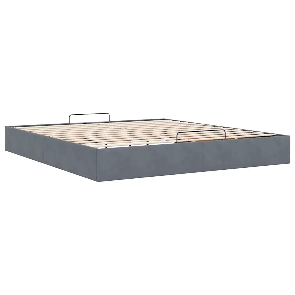Struttura Letto Pouf senza Materasso 180x200 cm in Velluto 3310980