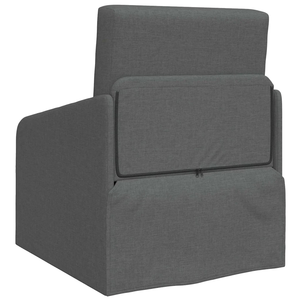 Divano letto-Sofa Letto-Daybed Grigio scuro 65 x 80 x 83 cm Tessuto