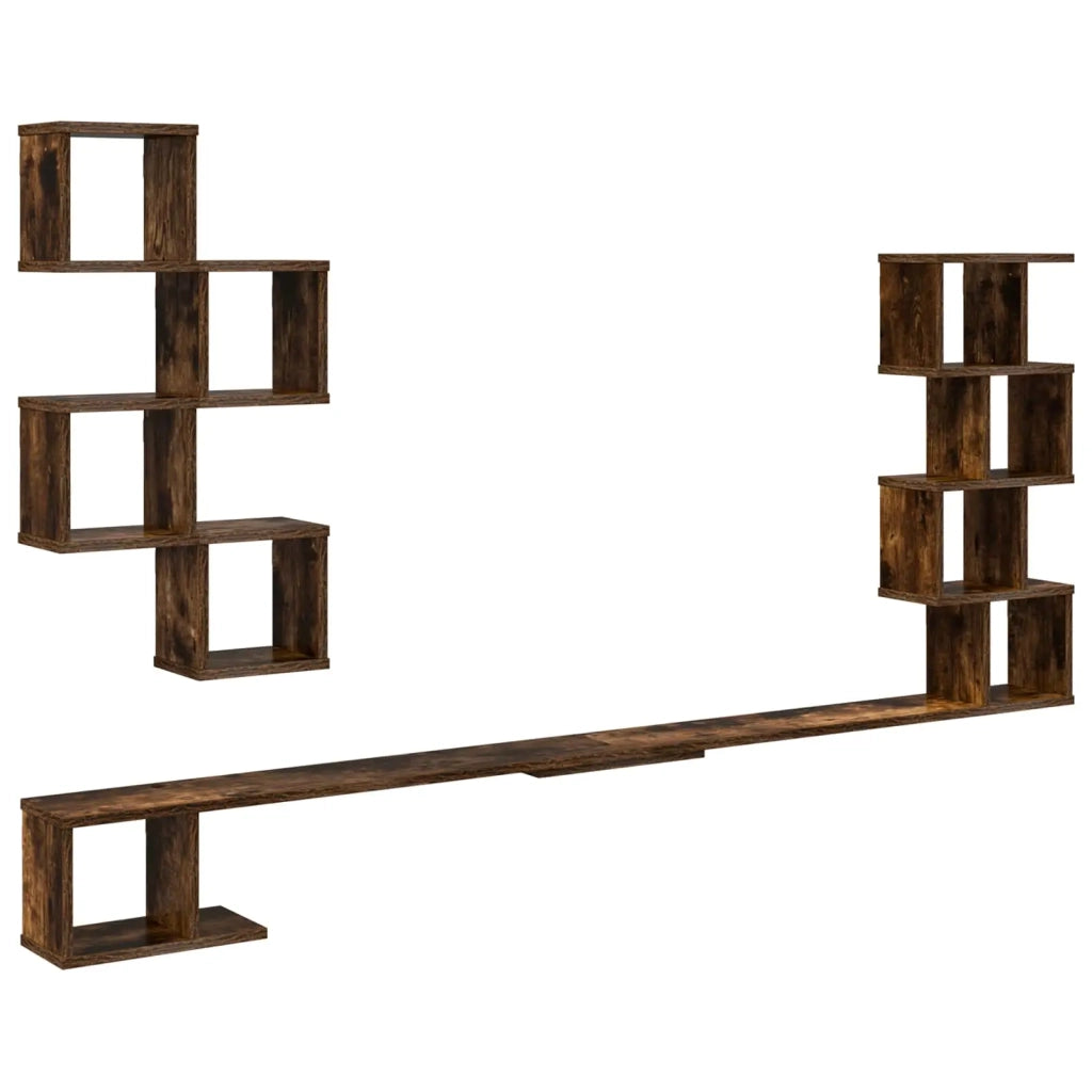 Mensola per TV da muro Rovere Fumo 160 x 15 x 94 cm 8012312