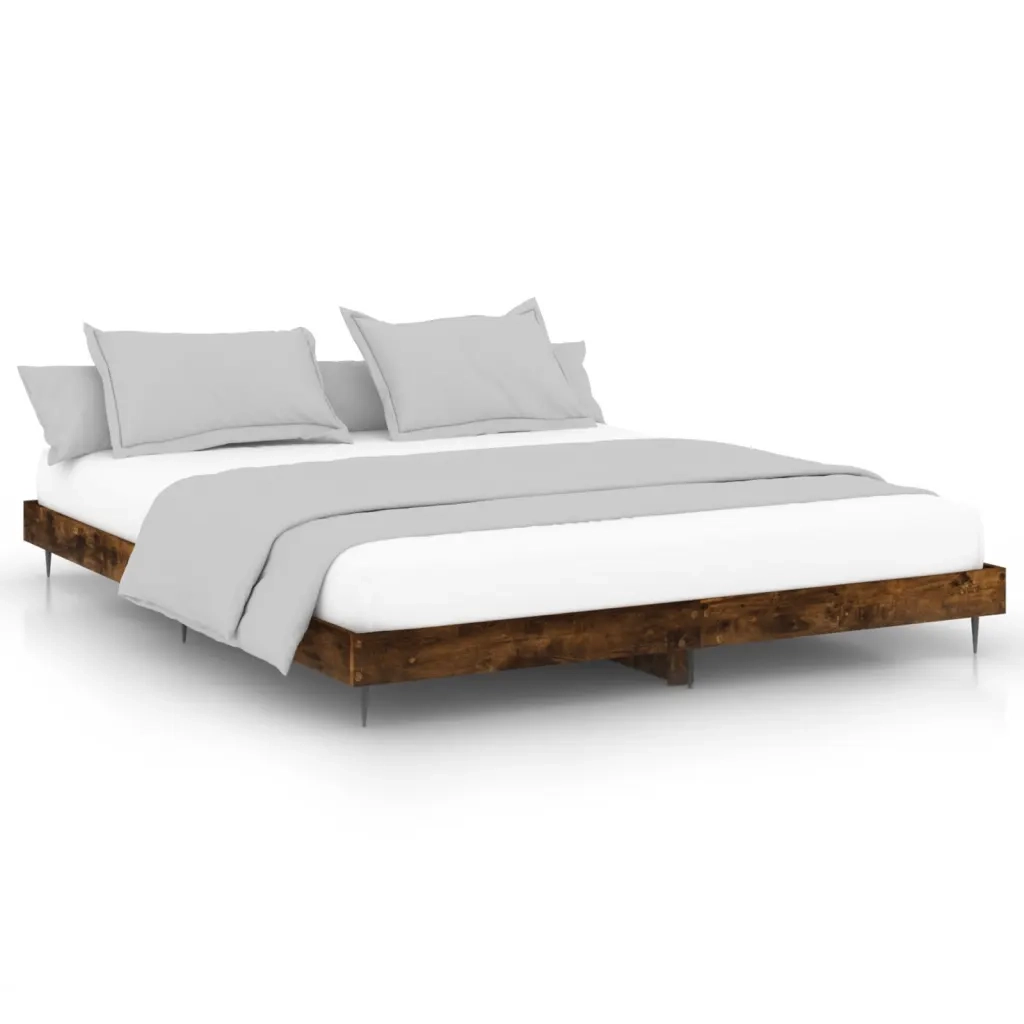 Giroletto senza Materasso Rovere Fumo 120x200 cm in Truciolato 832258