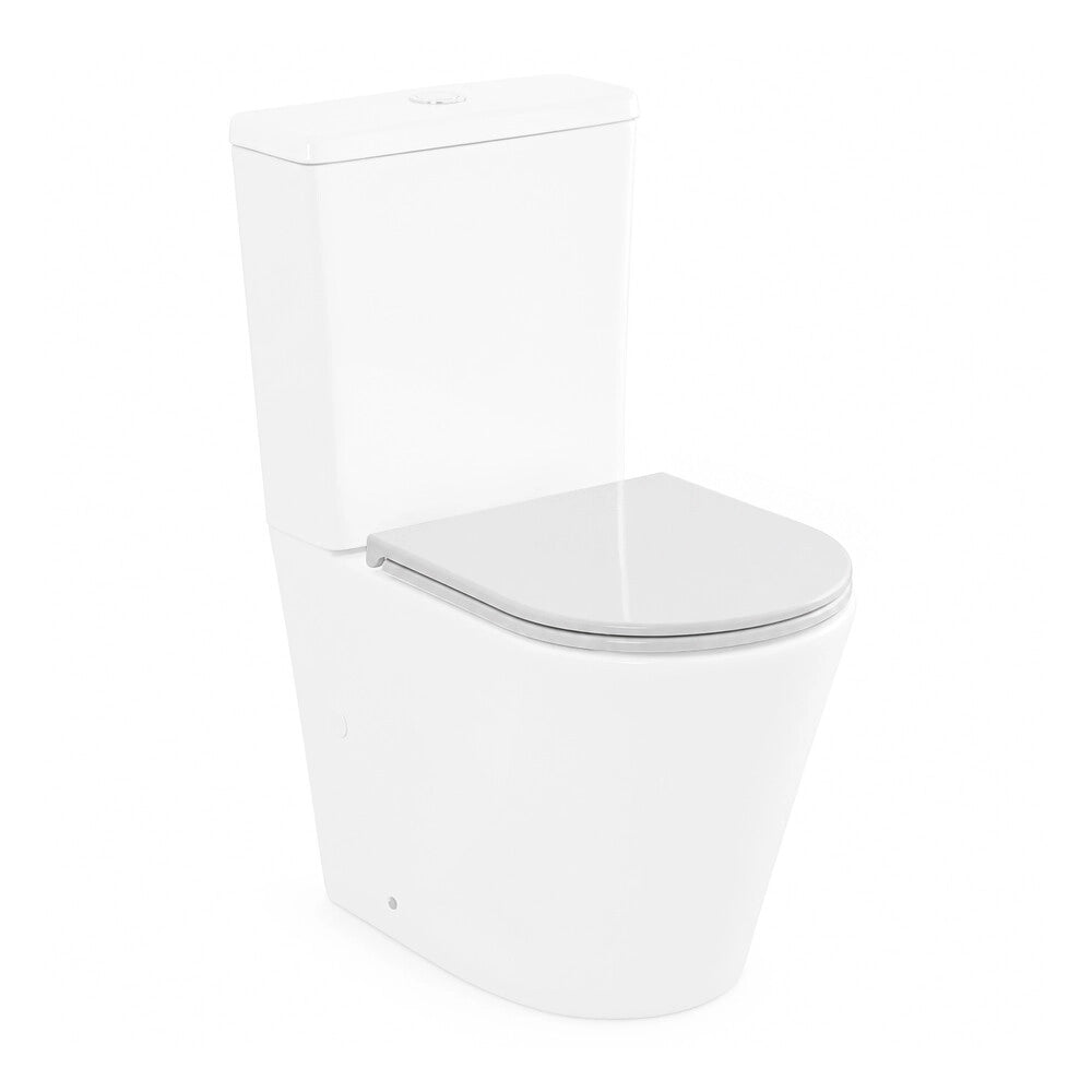 Copriwater soft close slim in termoindurente bianco lucido a sgancio rapido Klan