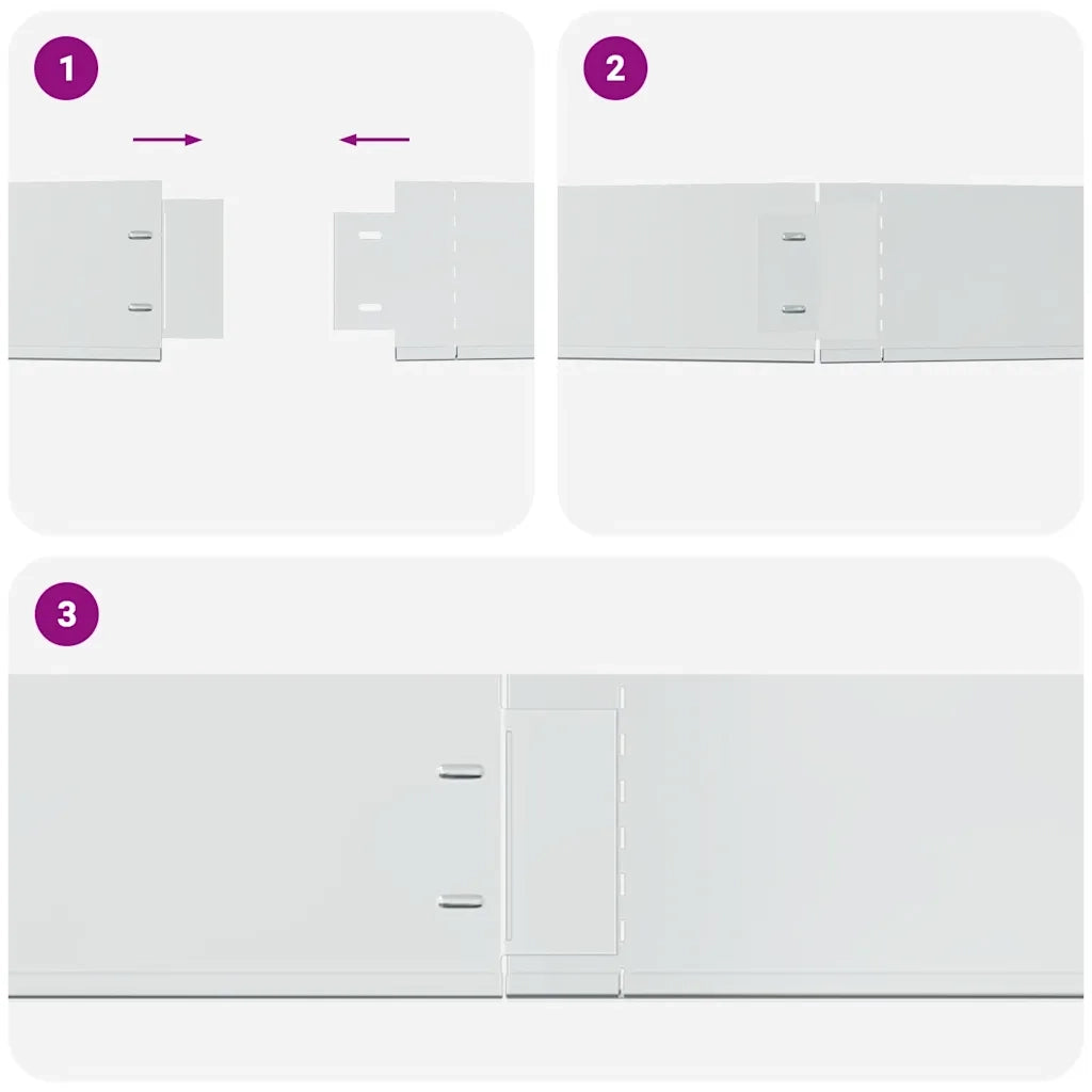 Set 10 pz Bordo prato flessibile in acciaio galvanizzato 100 x 14 cm 271782