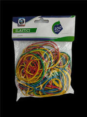 ELASTICI IN CONFEZIONE DA 100 PEZZI DI MISURA ASSORTITA