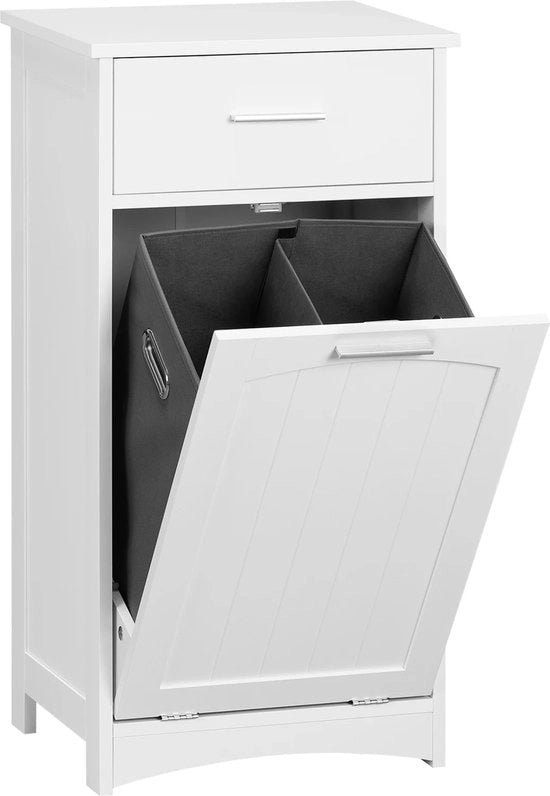 Lavatrice a 3 Vaschette con Coperchio - Bianca - Lavatrici a 3 Vaschette - Lavatrici - Ripiegabile - Armadio per Abiti