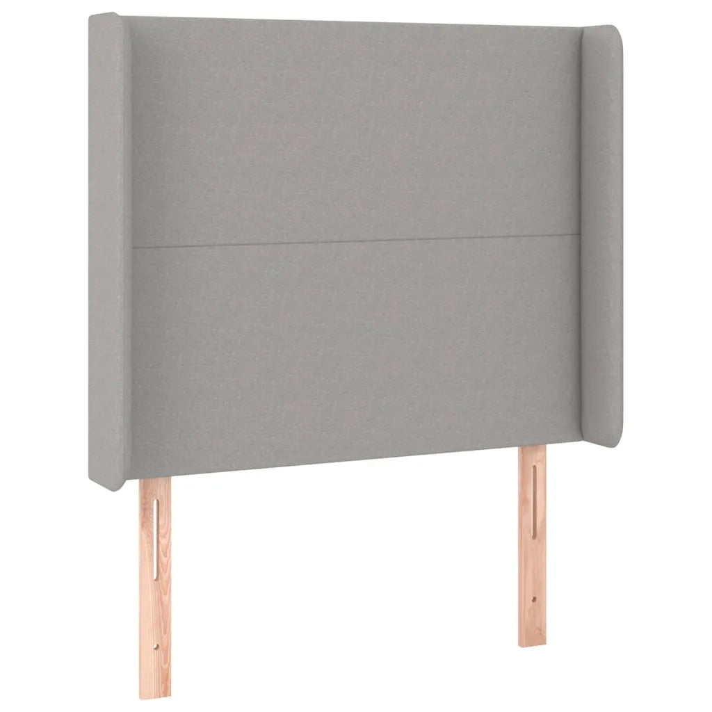 Giroletto a Molle con Materasso Grigio Chiaro 80x200 cm Tessuto cod mxl 49082
