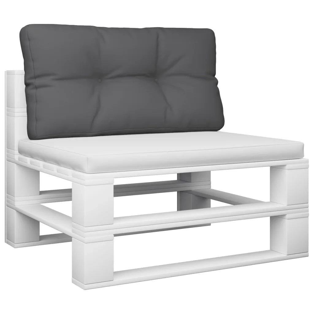 Cuscino per pallet | Cuscini per sedie Antracite 70x40x12 cm in Tessuto