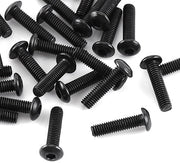Assortimento di viti a 6 punte - 300 pezzi - Acciaio rivettato - Testa cilindrica/rotonda - Componenti di fissaggio - Ideali per spazi ristretti