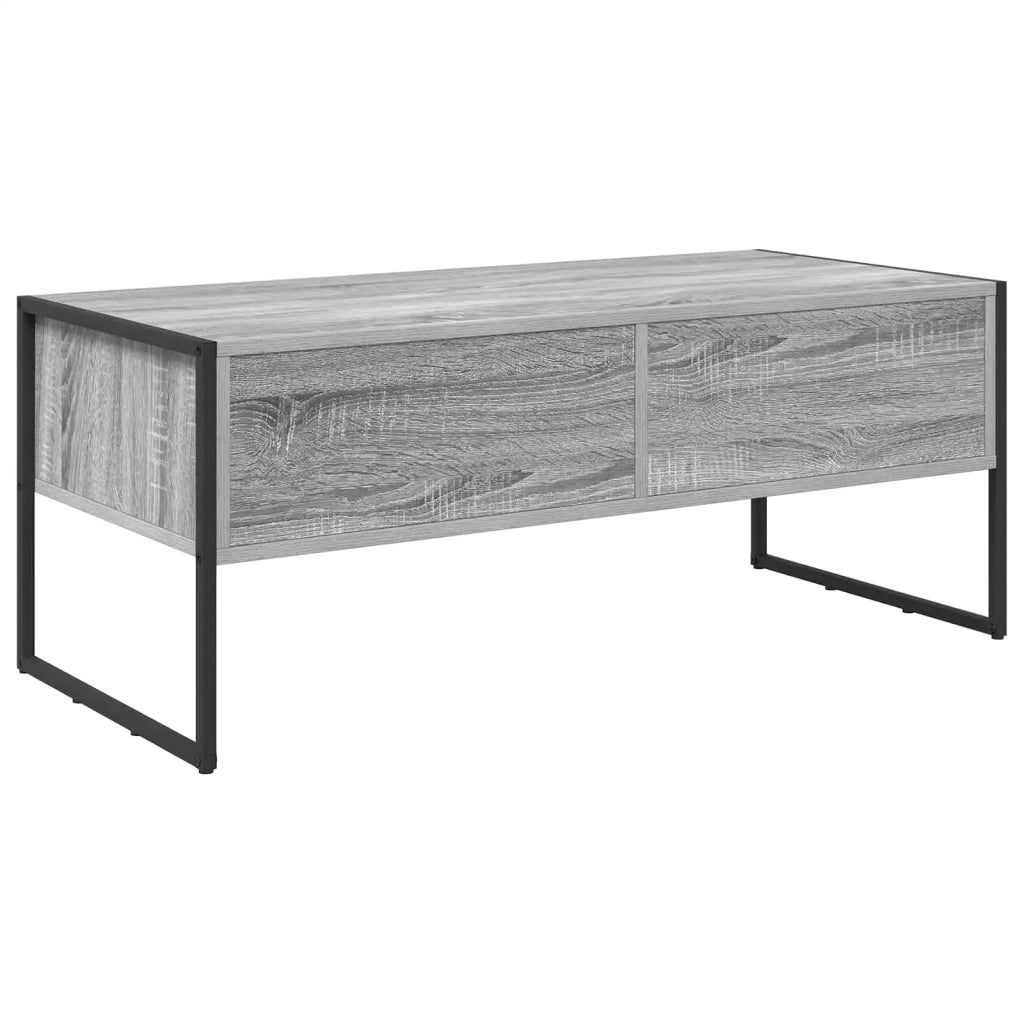 Tavolino da salotto con cassetto Grigio Sonoma 100 x 46 x 40 cm 886447