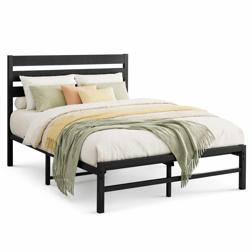 Letto singolo 140x200 cm, colore nero