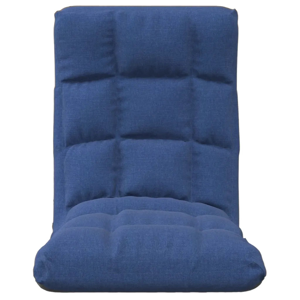 Sedia a Sdraio da Terra Pieghevole Blu in Tessuto CFW6599800