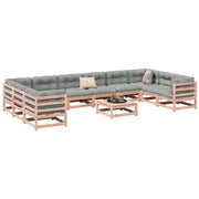 Set Divani da Giardino 11 pz in Legno Massello Abete Douglas 3299646
