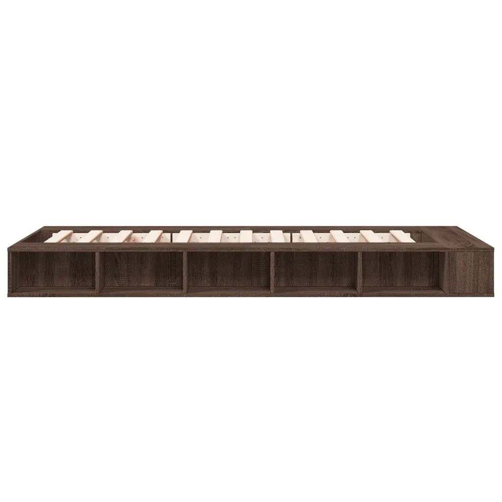 Giroletto-Struttura Letto Rovere Marrone 75x190 cm in Legno Multistrato 483831