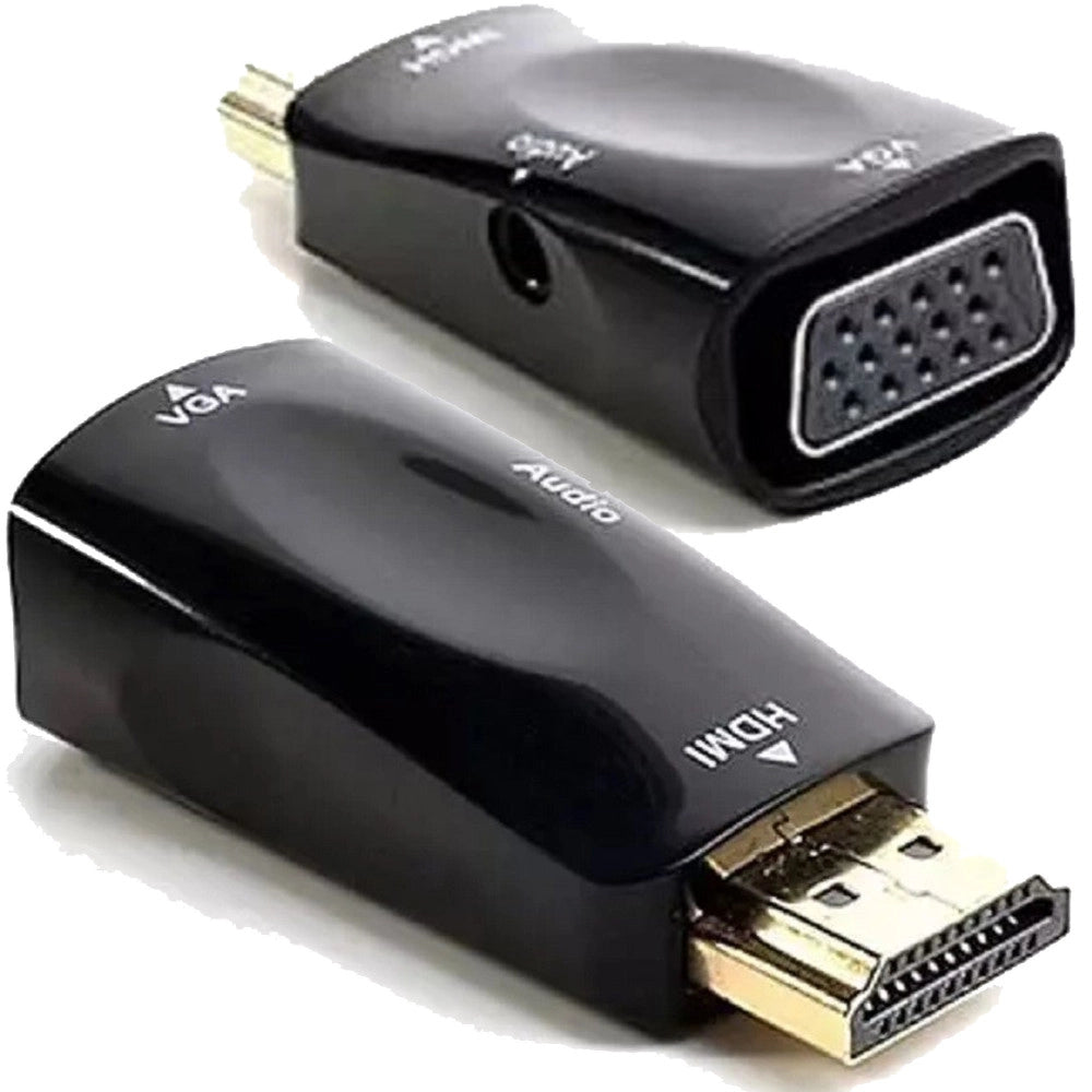 Trade Shop - Convertitore Adattatore Video Hdmi A Uscita Vga Interfaccia Cavo Audio Q-t122 -