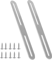 Piastra di connessione in acciaio inox Premium, 280*24mm, flessibile, spessore 2,8mm, superficie borchiata, per la riparazione di mobili in legno, 2 pezzi