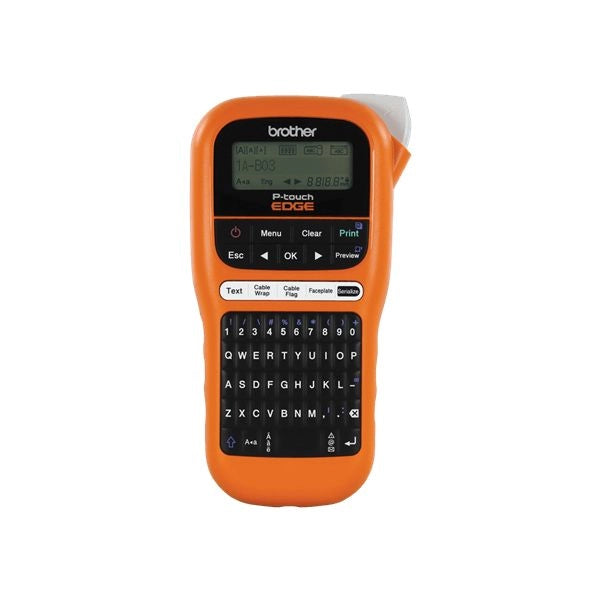 Brother pt-e110 stampante per etichette (cd) trasferimento termico 180 x 180 dpi 20 mm/s hge/tze qwerty - PTE110U1