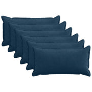 Federa 6 pz HOUTEN Blu navy 40 x 80 cm corduroy 918191