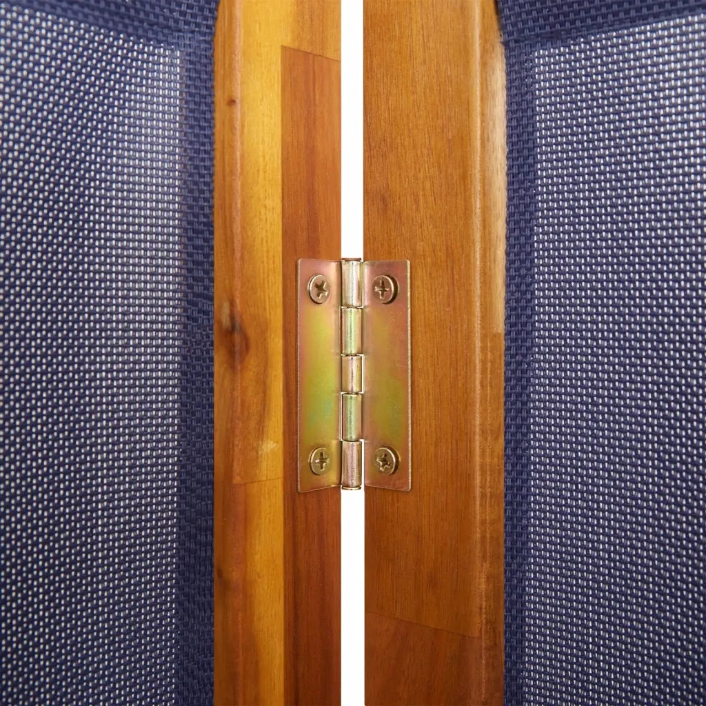 Divisorio Ambienti | Divider per stanze | Paravento a 4 Pannelli Blu Scuro 280x180 cm