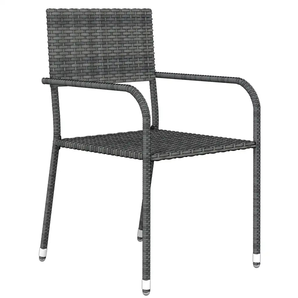 Set Mobili da Pranzo per Giardino 3 pz | Set Salotto da Giardino Grigio