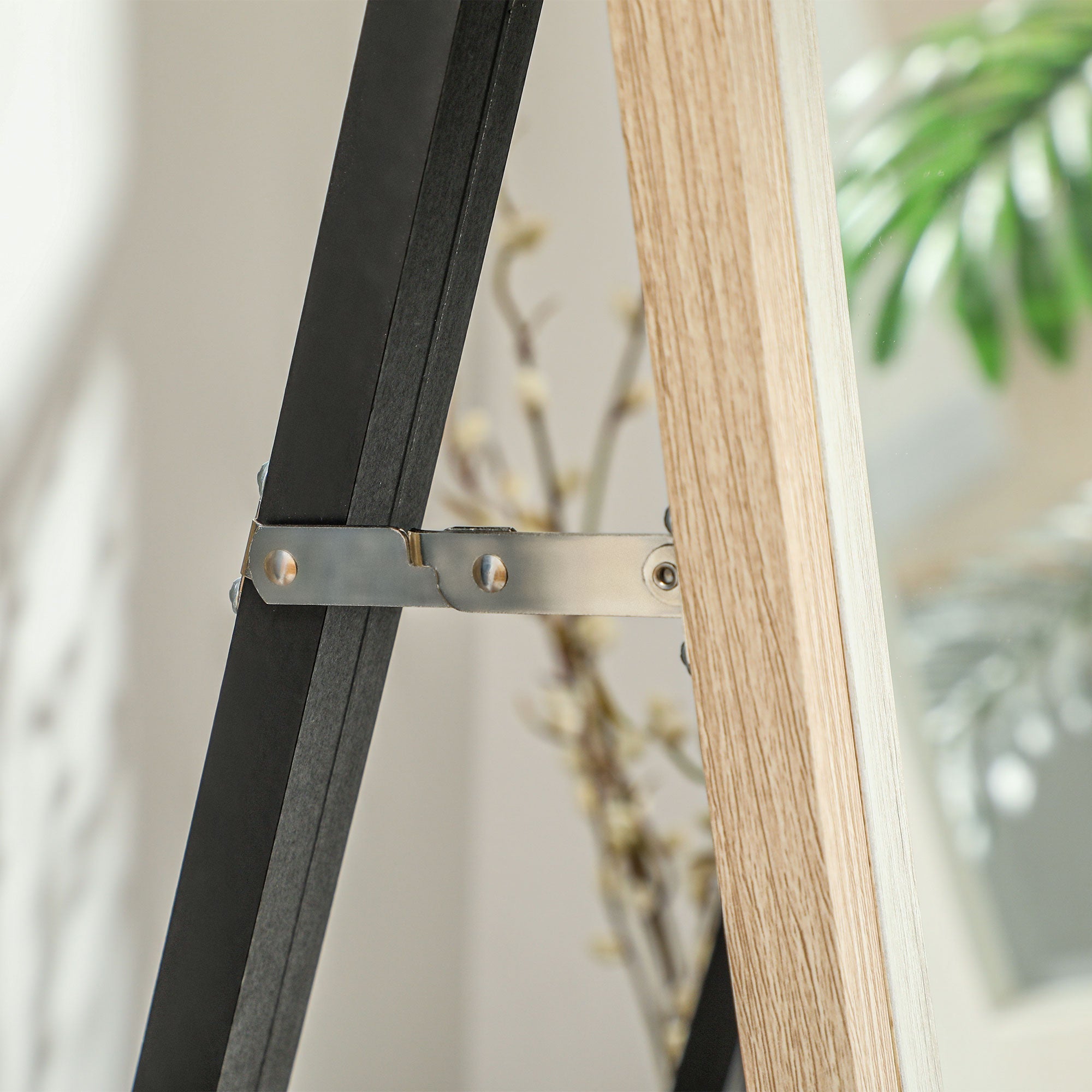 Specchio da Parete o da Terra Autoportante a Figura Intera 37x2,5x157 cm Cornice in Legno