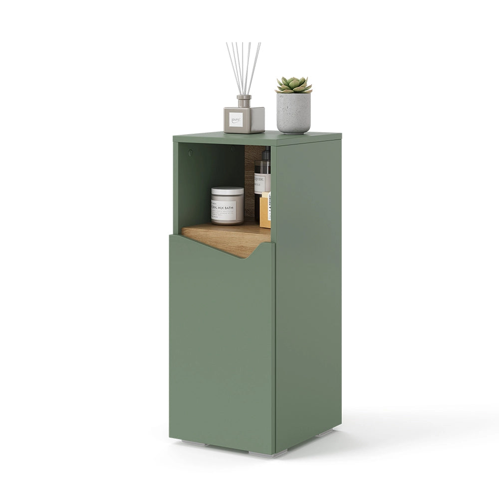 Vicco  Verde/Artigianale 30 x 74.5 cm con porta e vano aperto