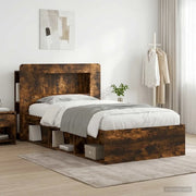 Telaio del letto con storage Rovere Fumo 100 x 200 cm 3433451