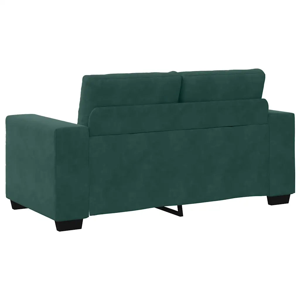 Set di divani 3 pcs Verde Scuro 221 x 80 x 80 cm Velluto 3324641