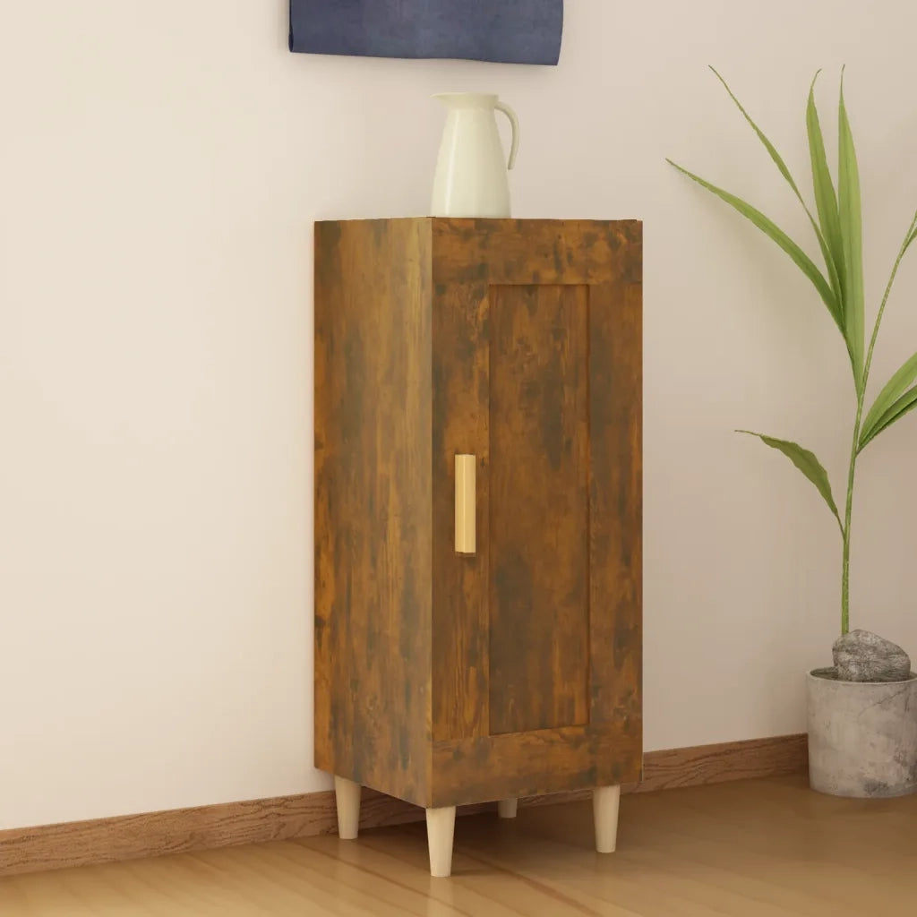 Credenza-Buffet-Armadio da cucina Rovere Fumo 34,5x34x90 cm in Legno Multistrato 979499