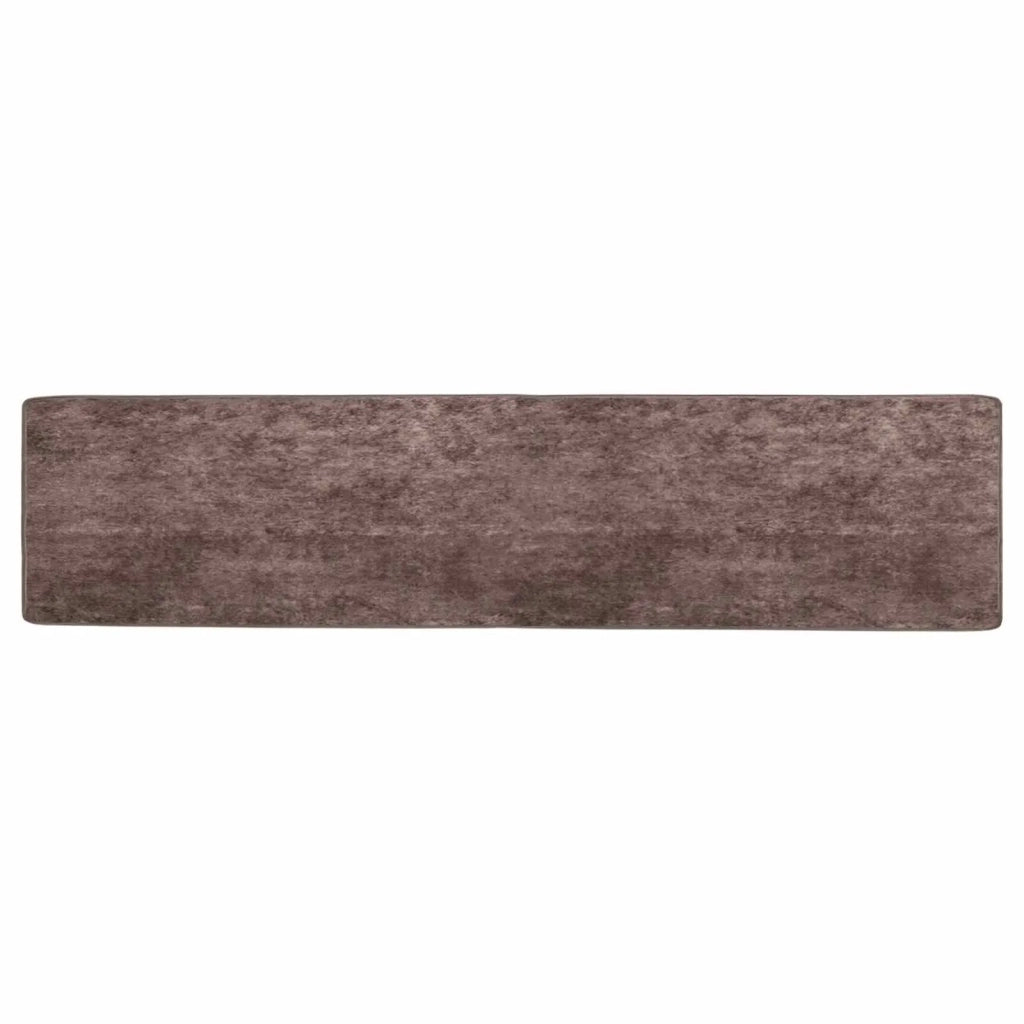 Runner Tappeto MARSA Grigio 50 x 400 cm Poliestere e PVC