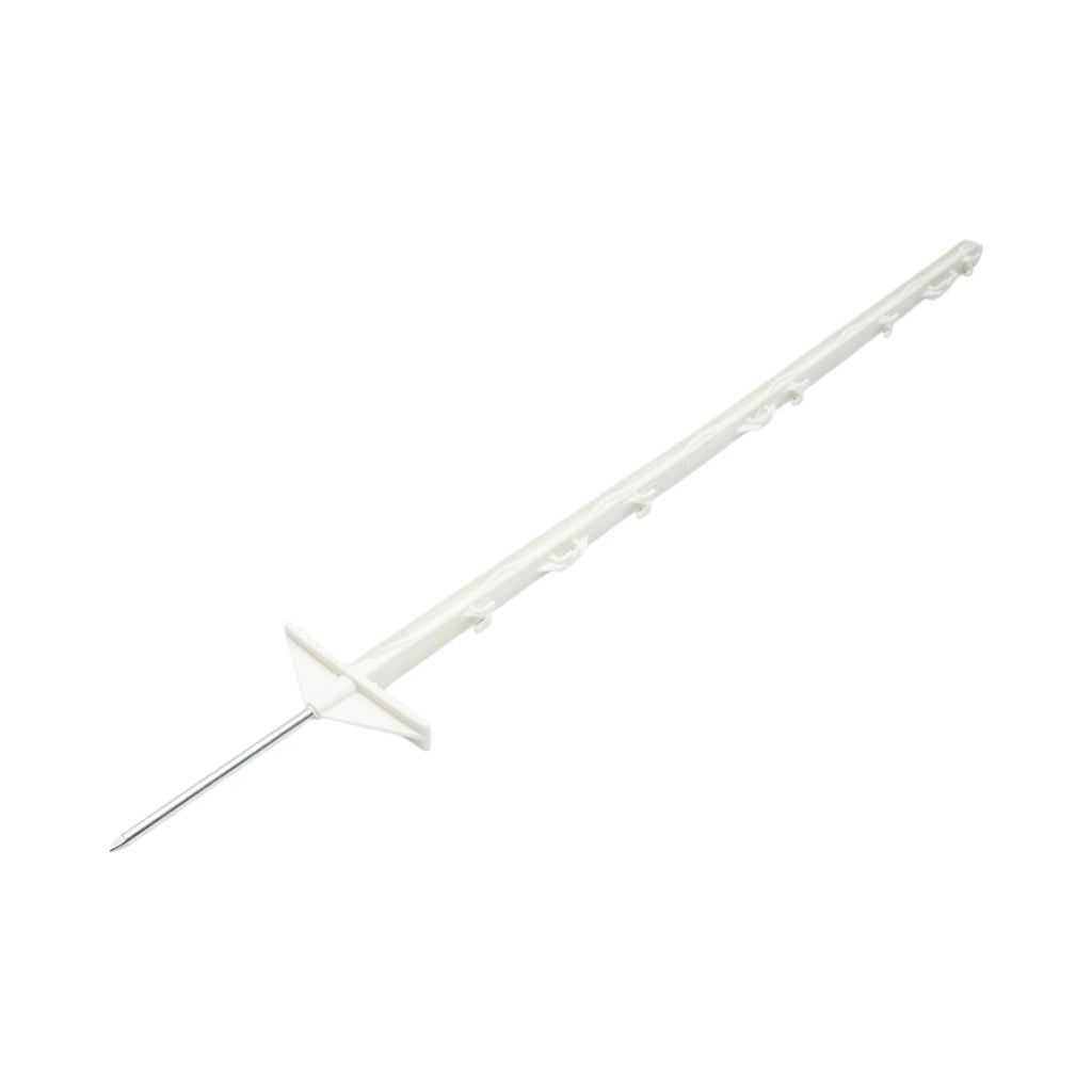Palo in plastica bianca da 1050 mm per filo di recinzione elettrica Breckner Germany